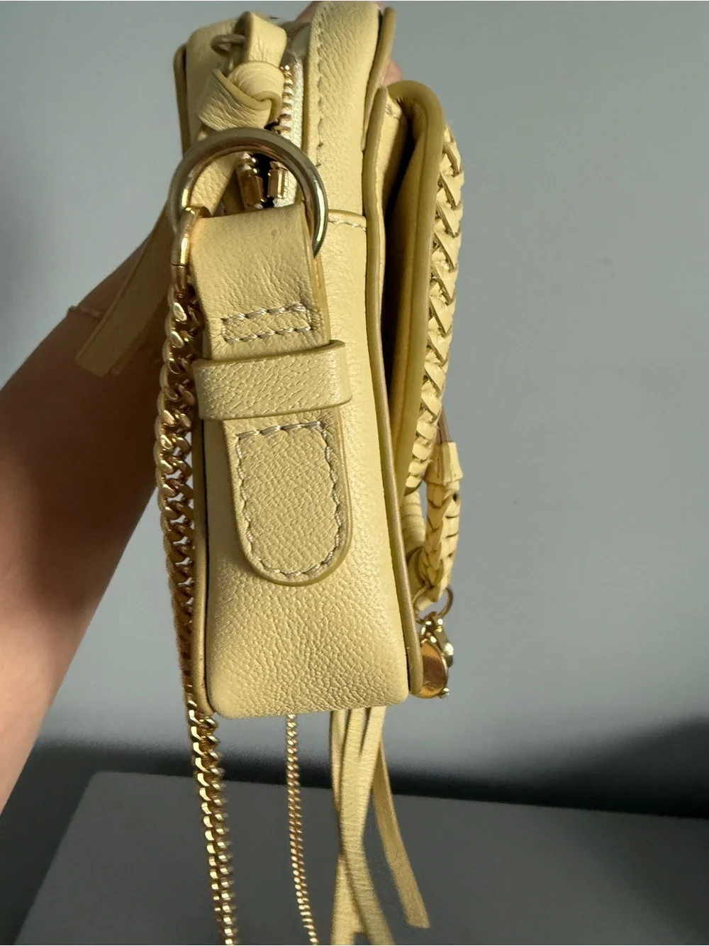 See by Chloé Joan Mini Camera Bag – Pale Yellow/Cream